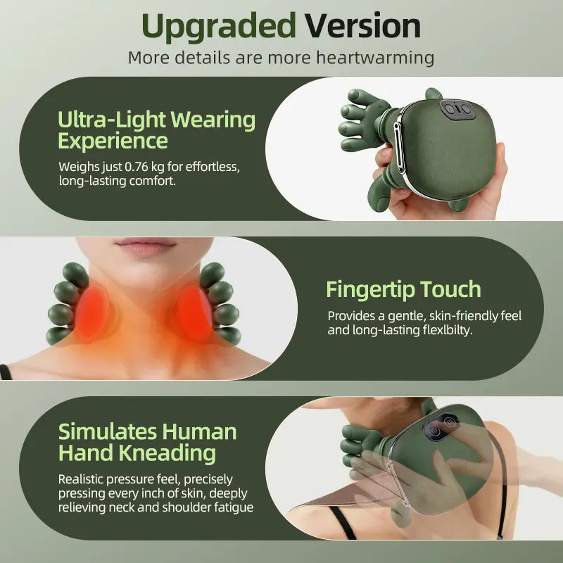 Electric Neck Massager,Deep Tissue Neck Relief for Muscle Relax & Pain Heal