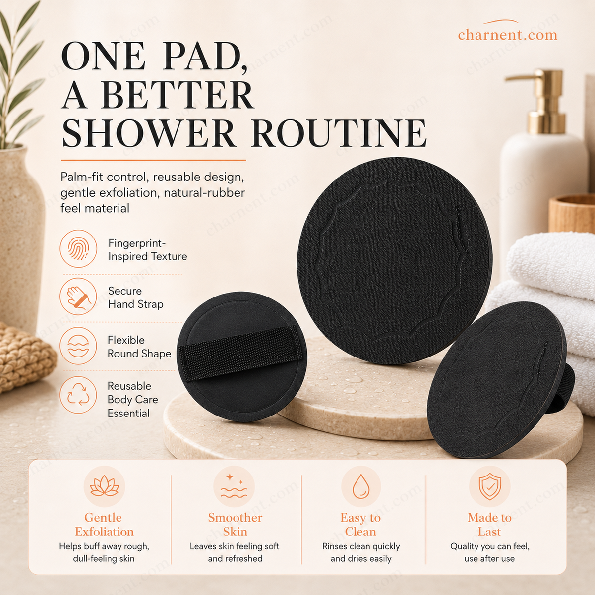 🚿Exfoliating Scrub Bath Pads🧖♀️
