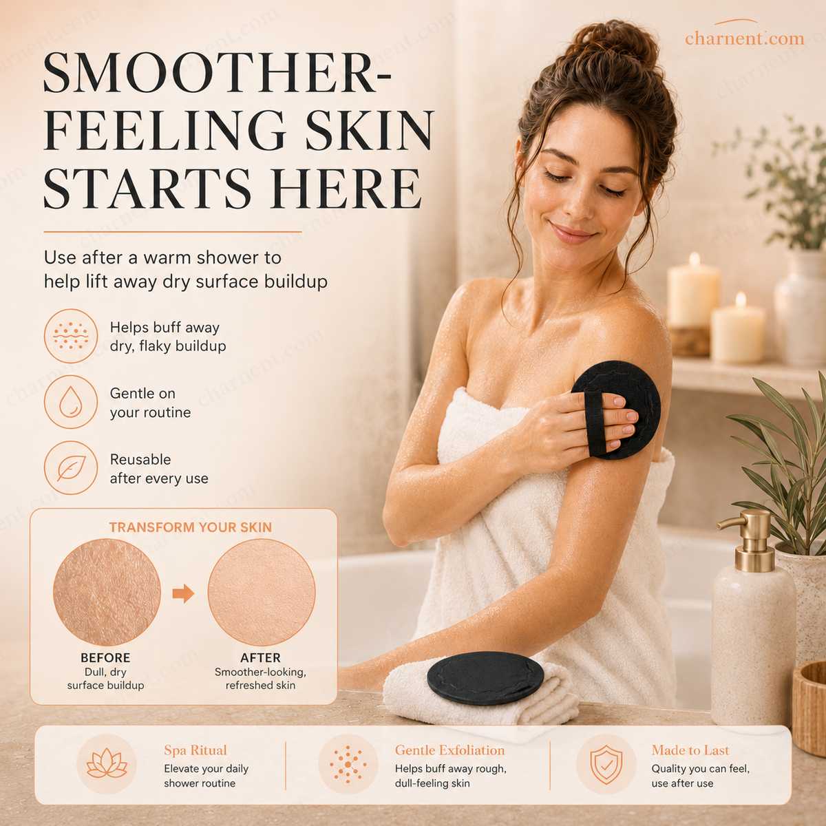 🚿Exfoliating Scrub Bath Pads🧖♀️
