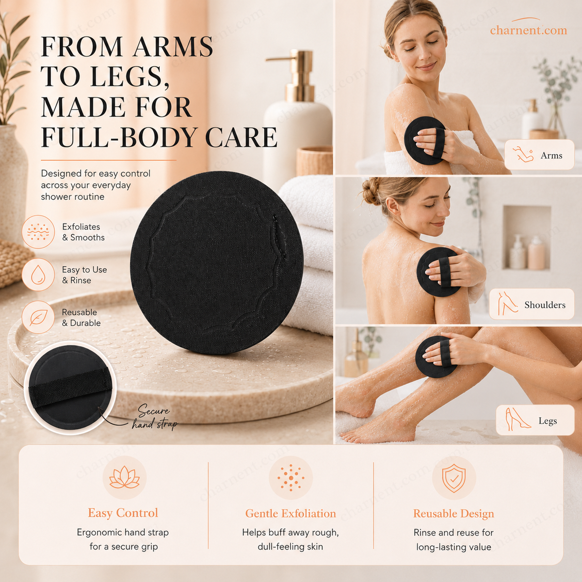 🚿Exfoliating Scrub Bath Pads🧖♀️