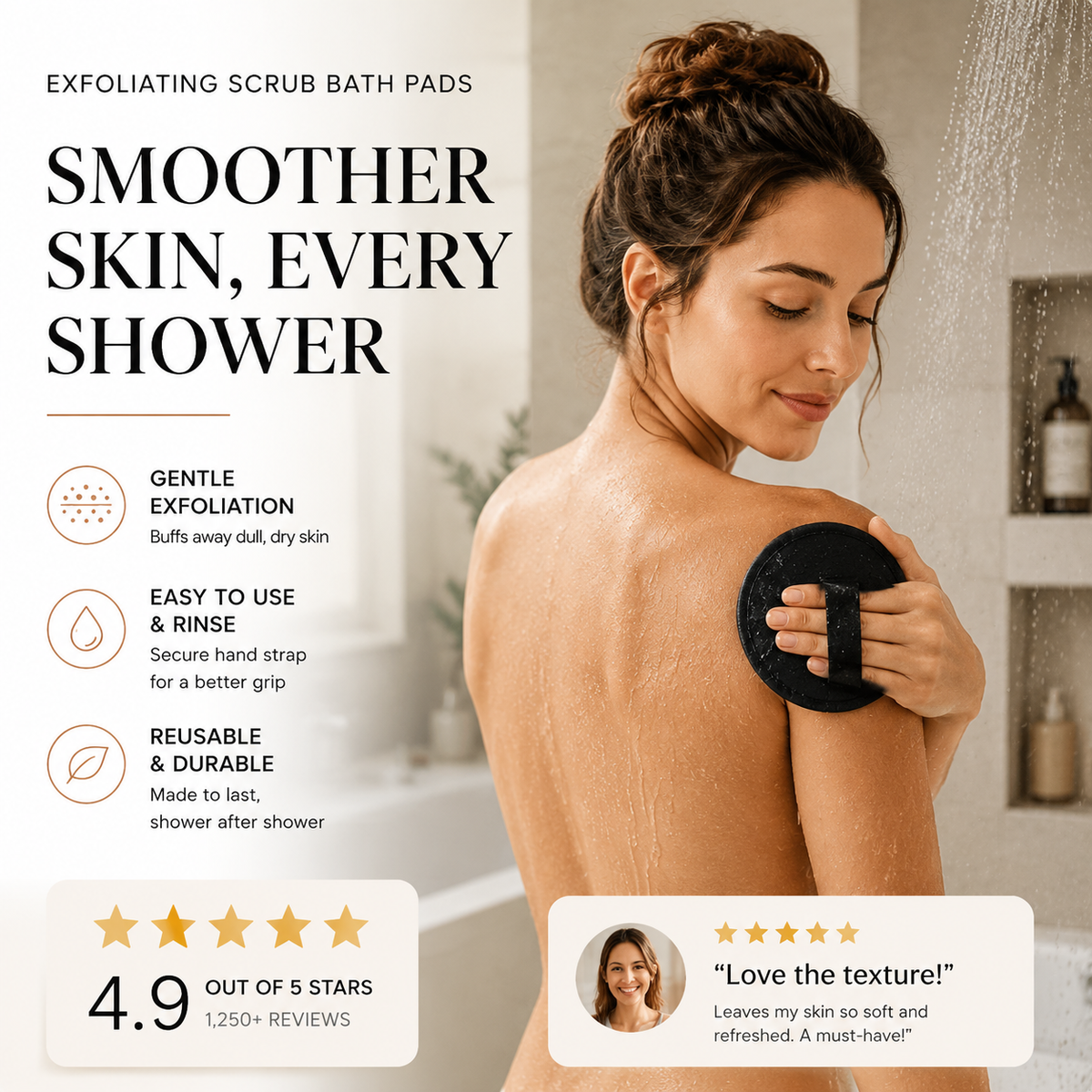 🚿Exfoliating Scrub Bath Pads🧖♀️