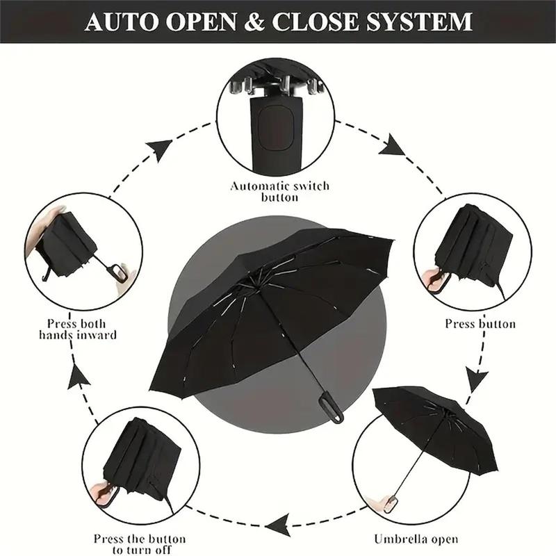š„Automatic Folding Umbrella ā Windproof, Waterproof & Compact ā with Loop Buckle for Everyday Carry š¬ļøš§