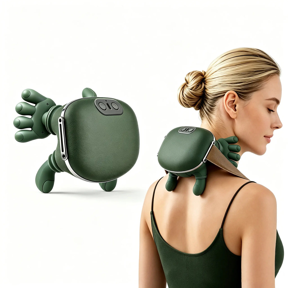 Electric Neck Massager，Deep Tissue Neck Relief for Muscle Relax & Pain Heal